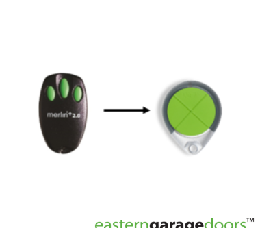 E945M Merlin 3 Button Key Ring Remote DISCONTINUED PRODUCT - REPLACEMENT PRODUCT E970M Merlin 4 Button Key Ring Remote
